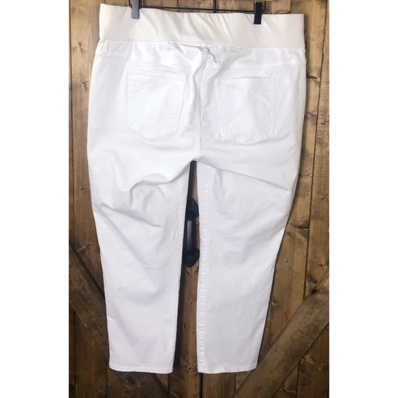 Gap White Denim Maternity Pants Size 16 - Picture 6 of 8